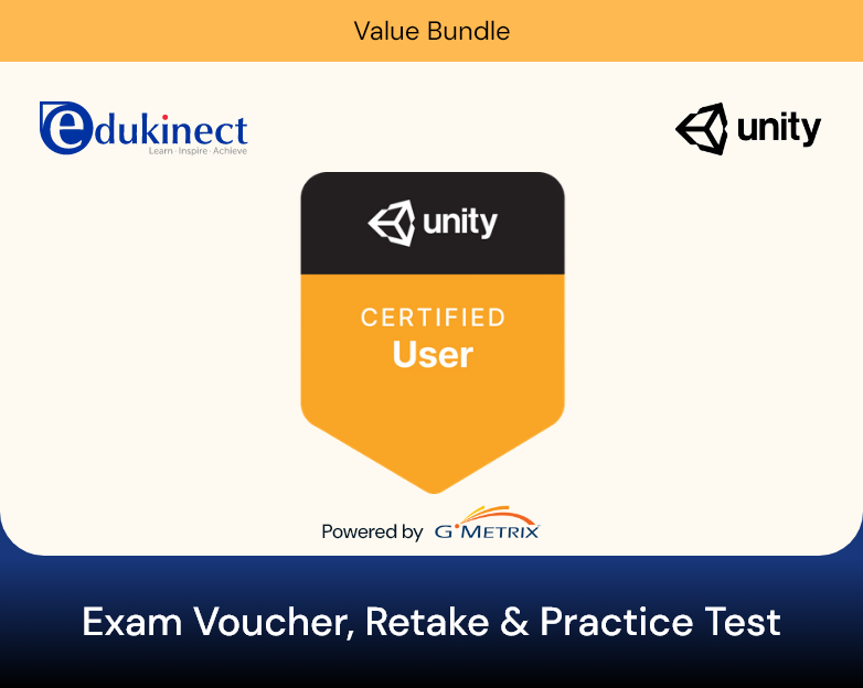 Unity Certified User (UCU) Exam Voucher with Retake and Practice Test